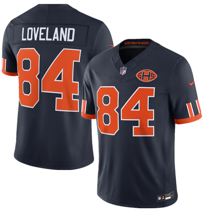 Men's Navy Chicago Bears #84 Colston Loveland 2026 F.U.S.E. Rivalries Collection Limited Stitched Football Jersey
